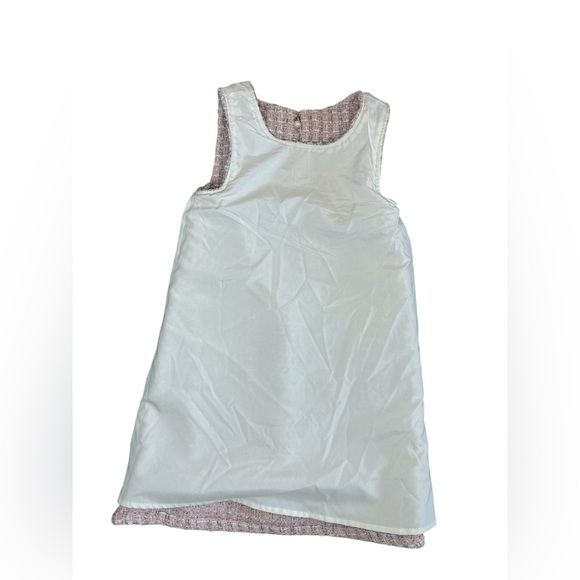 Rachel Zoe Size5 Shift Dress Metallic Pink/Gold Tweed Holiday Dress(lined) - Picture 5 of 6